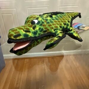 Tuffy Extremely Durable Dog With Squeaker  cocodrile 18”